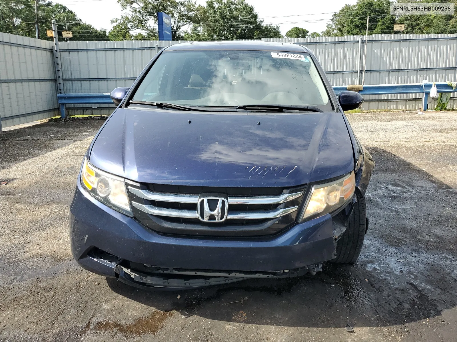 5FNRL5H63HB009258 2017 Honda Odyssey Exl