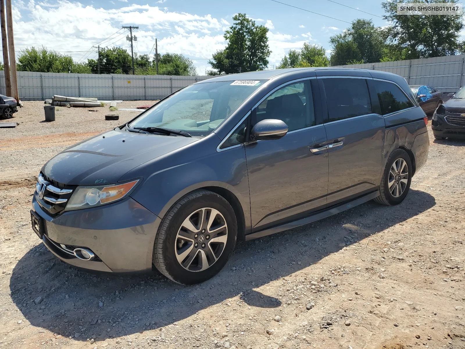 5FNRL5H98HB019147 2017 Honda Odyssey Touring