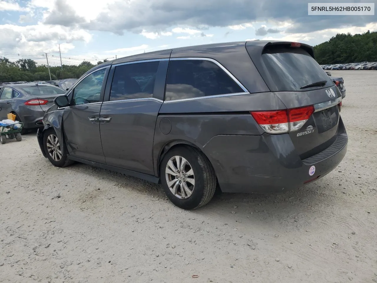 2017 Honda Odyssey Exl VIN: 5FNRL5H62HB005170 Lot: 69559314