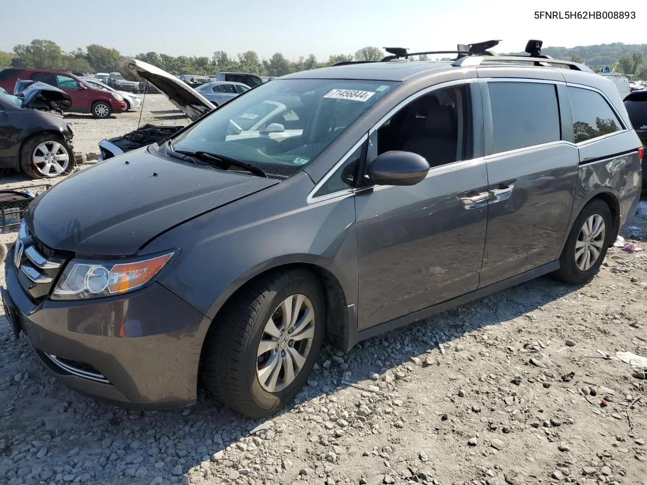 2017 Honda Odyssey Exl VIN: 5FNRL5H62HB008893 Lot: 71456844