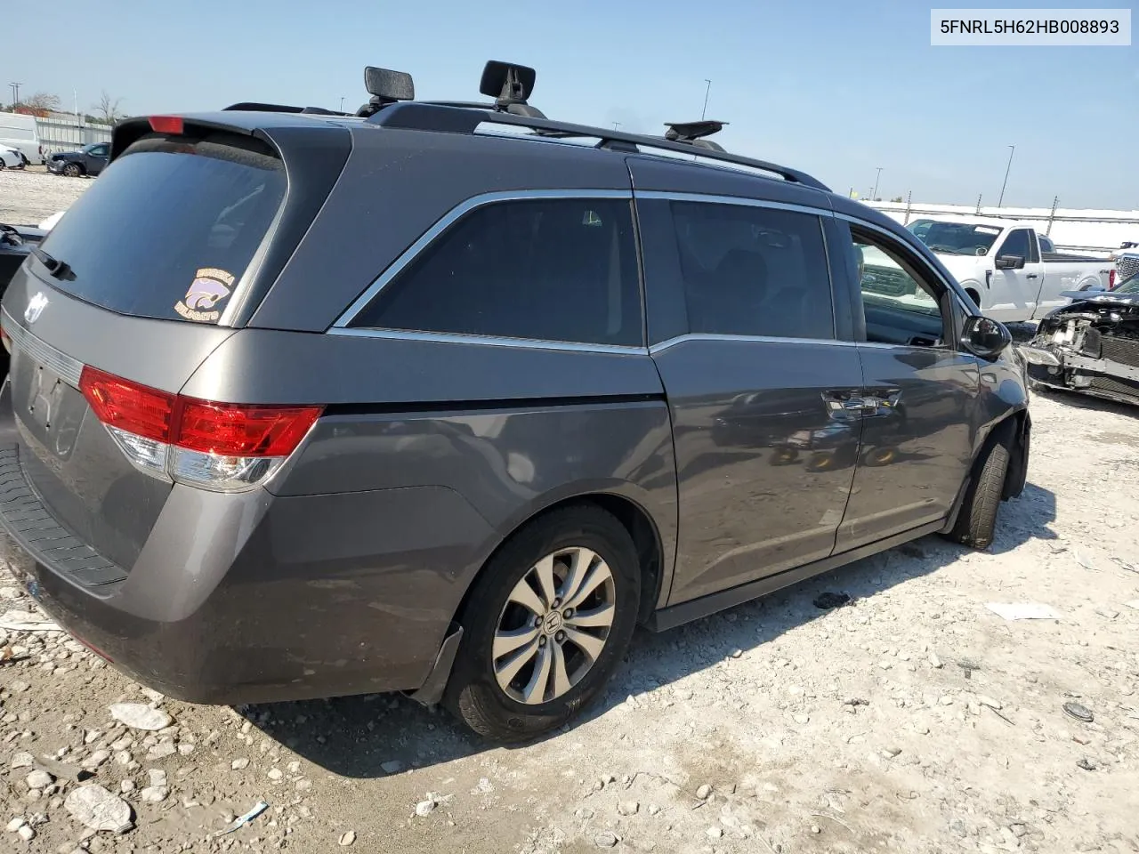 2017 Honda Odyssey Exl VIN: 5FNRL5H62HB008893 Lot: 71456844