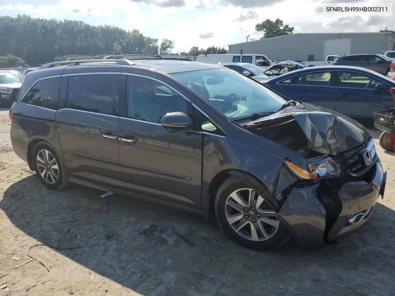 5FNRL5H99HB002311 2017 Honda Odyssey Touring