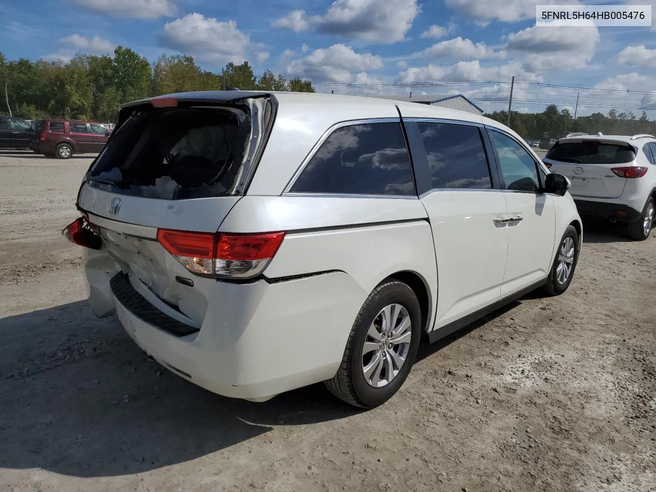 5FNRL5H64HB005476 2017 Honda Odyssey Exl