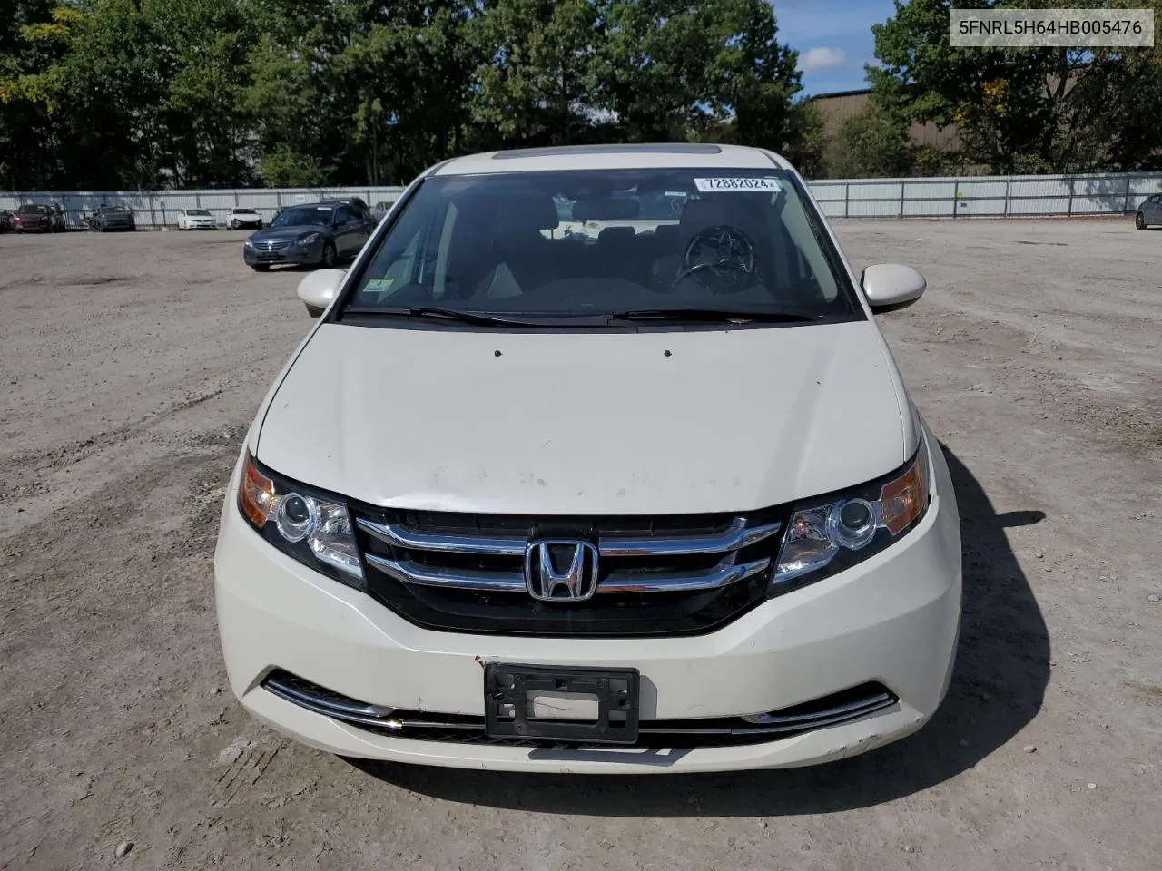 2017 Honda Odyssey Exl VIN: 5FNRL5H64HB005476 Lot: 72882024