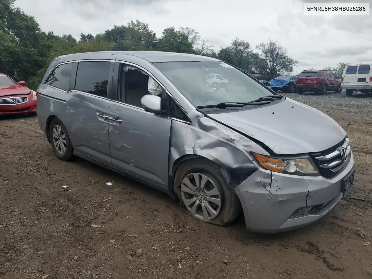 5FNRL5H38HB026286 2017 Honda Odyssey Se