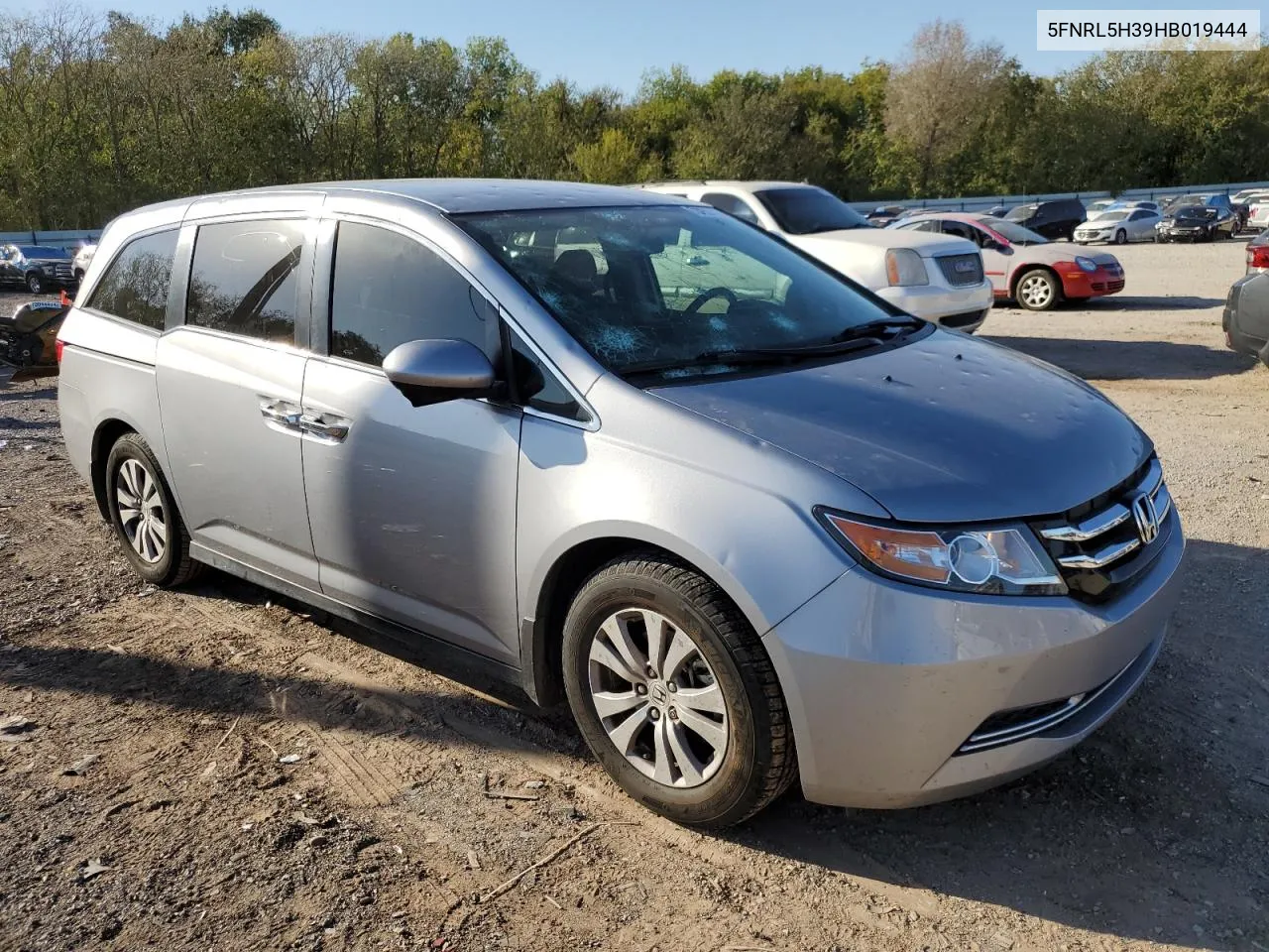 2017 Honda Odyssey Se VIN: 5FNRL5H39HB019444 Lot: 73659714