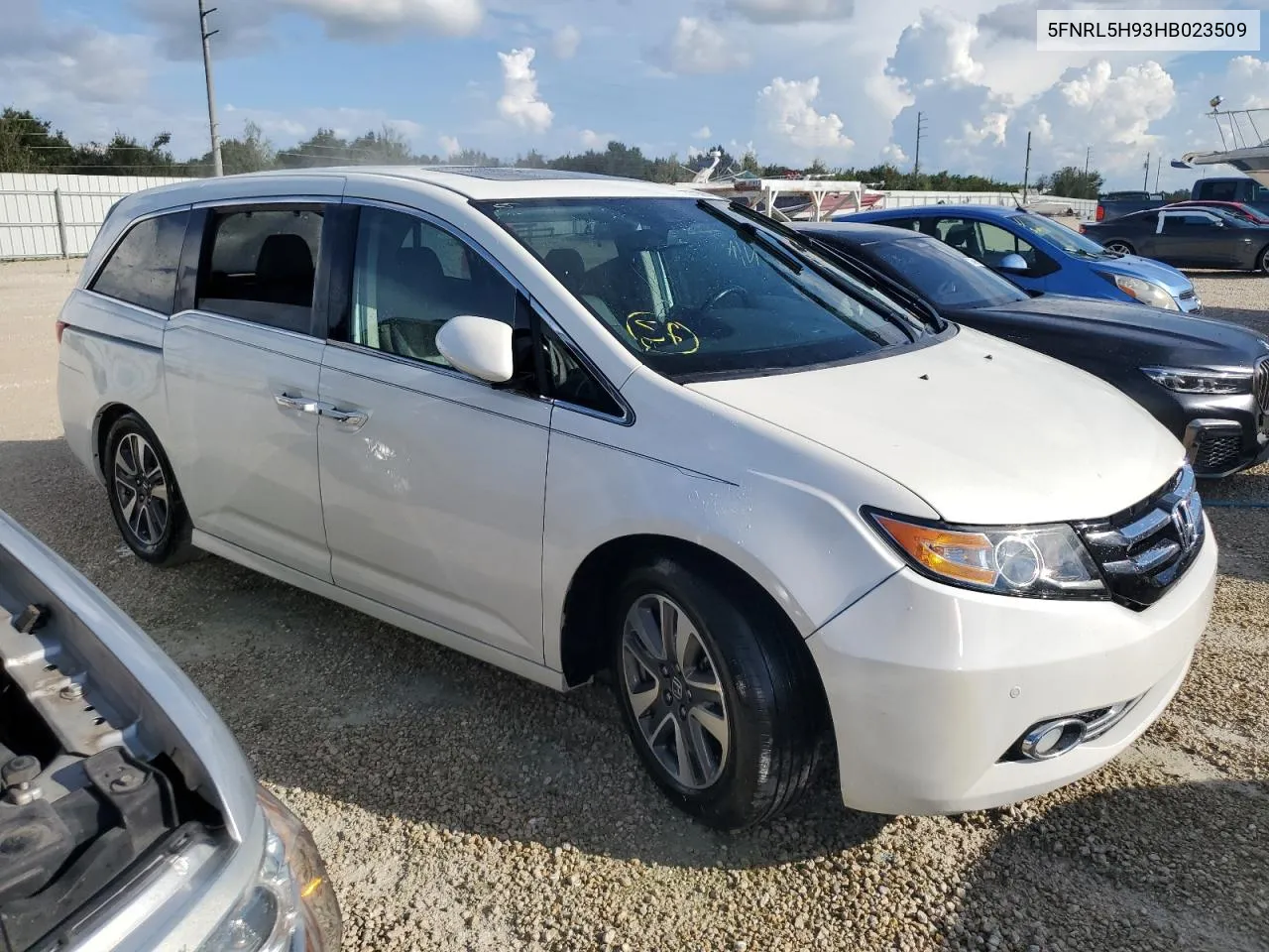 2017 Honda Odyssey Touring VIN: 5FNRL5H93HB023509 Lot: 73735064