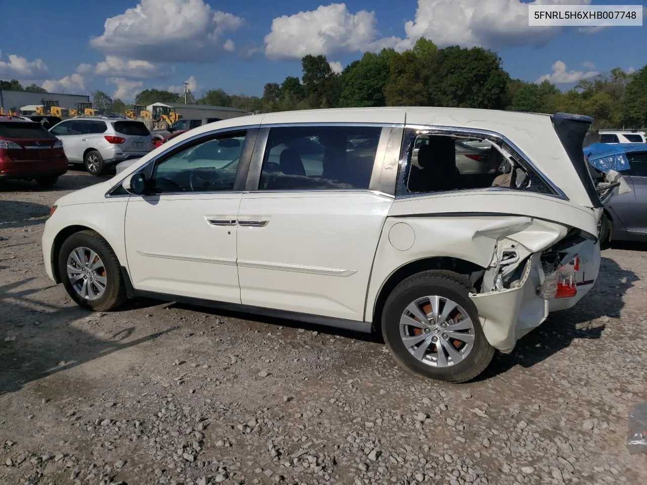 5FNRL5H6XHB007748 2017 Honda Odyssey Ex-L