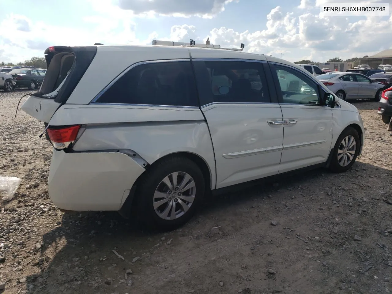 2017 Honda Odyssey Ex-L VIN: 5FNRL5H6XHB007748 Lot: 74087054