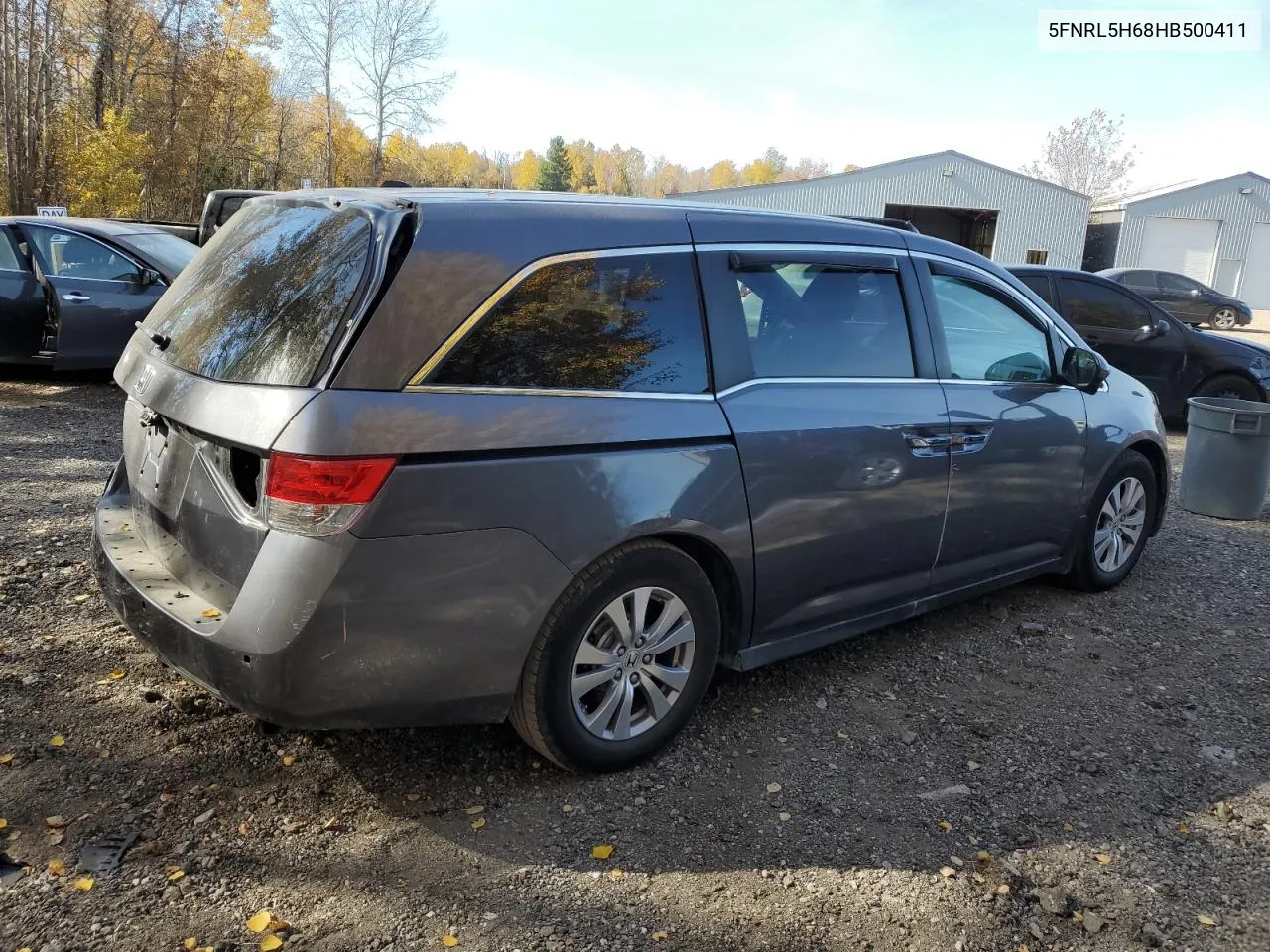 2017 Honda Odyssey Exl VIN: 5FNRL5H68HB500411 Lot: 75261384