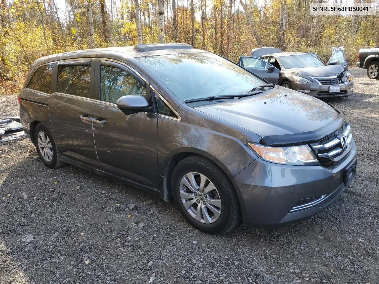 2017 Honda Odyssey Exl VIN: 5FNRL5H68HB500411 Lot: 75261384