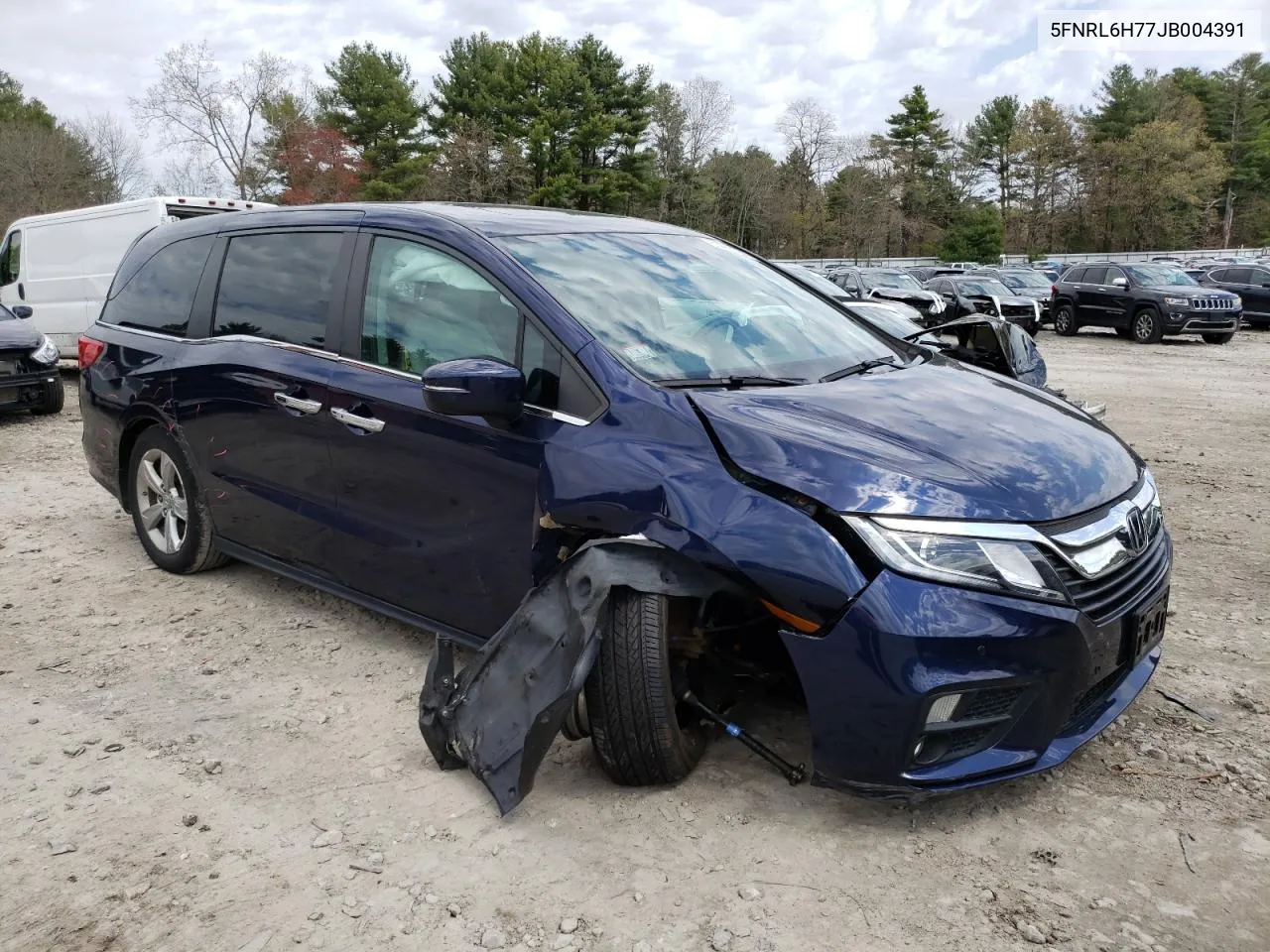 2018 Honda Odyssey Exl VIN: 5FNRL6H77JB004391 Lot: 53466794