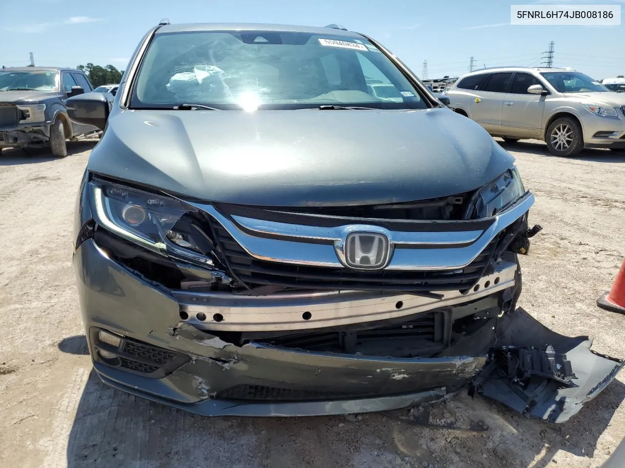 2018 Honda Odyssey Exl VIN: 5FNRL6H74JB008186 Lot: 55940834