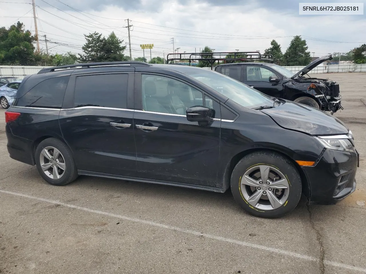 2018 Honda Odyssey Exl VIN: 5FNRL6H72JB025181 Lot: 59461554