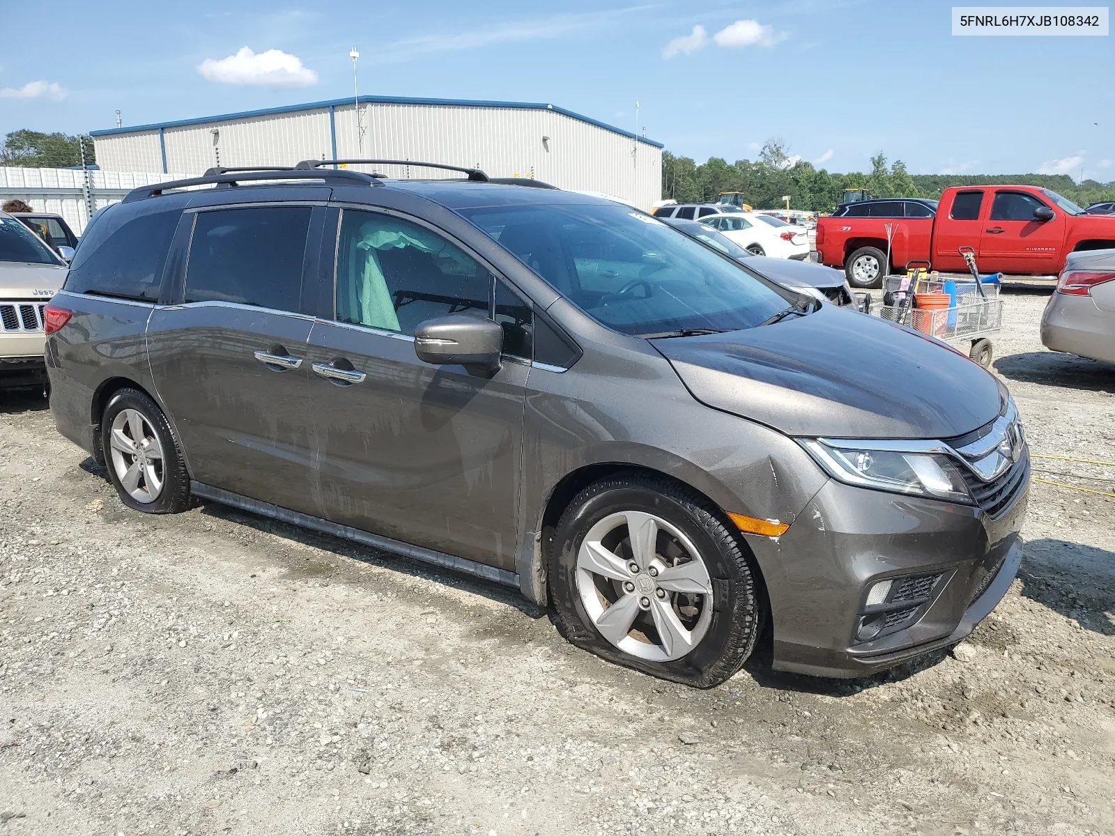 2018 Honda Odyssey Exl VIN: 5FNRL6H7XJB108342 Lot: 65145354