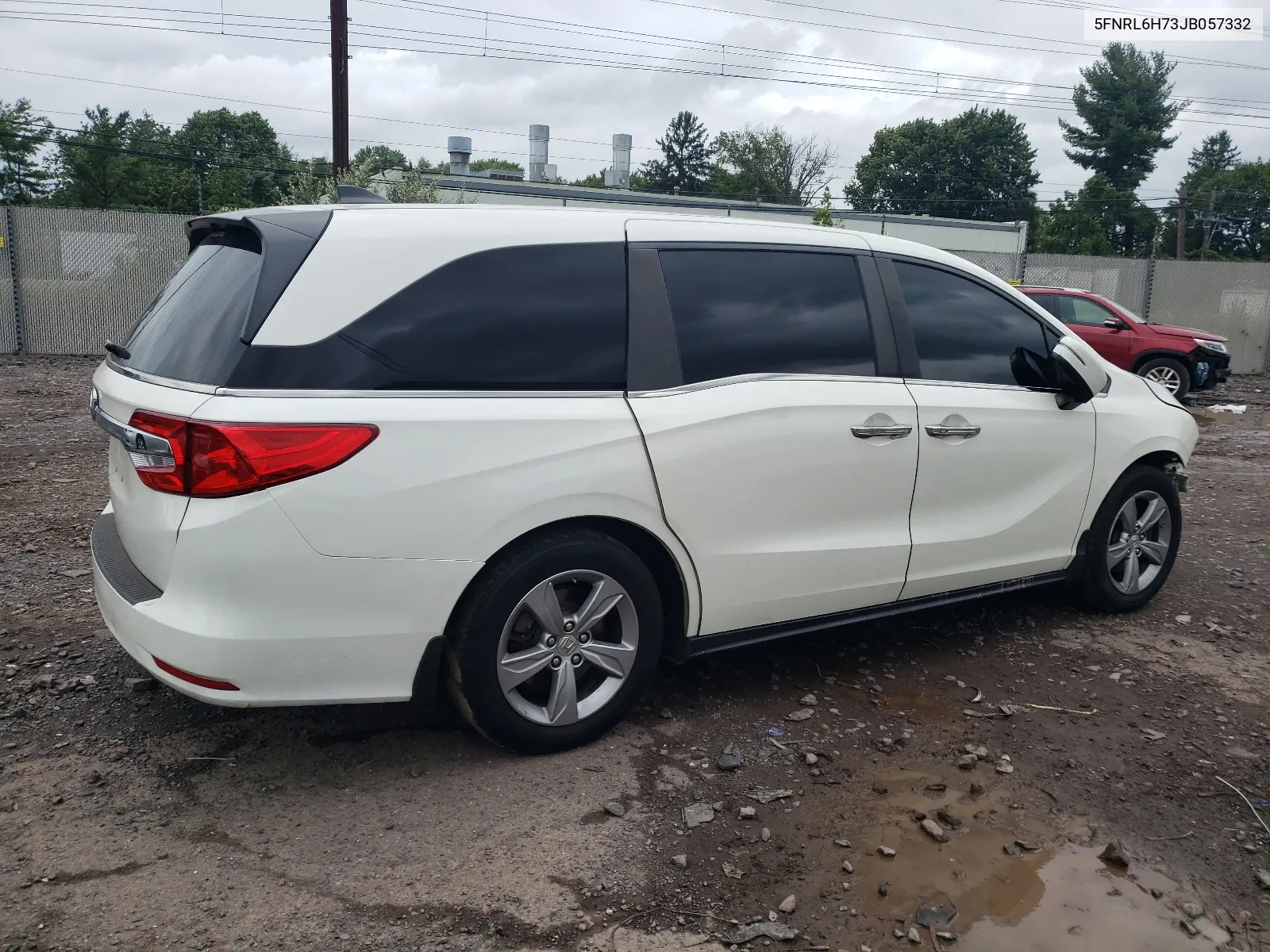 2018 Honda Odyssey Exl VIN: 5FNRL6H73JB057332 Lot: 66069404