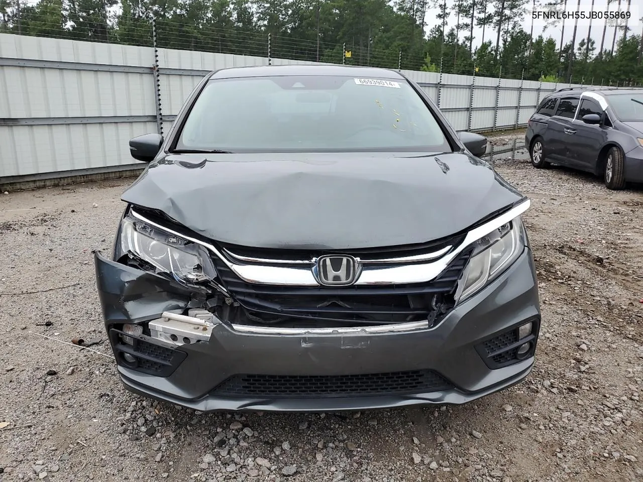 2018 Honda Odyssey Ex VIN: 5FNRL6H55JB055869 Lot: 66939014