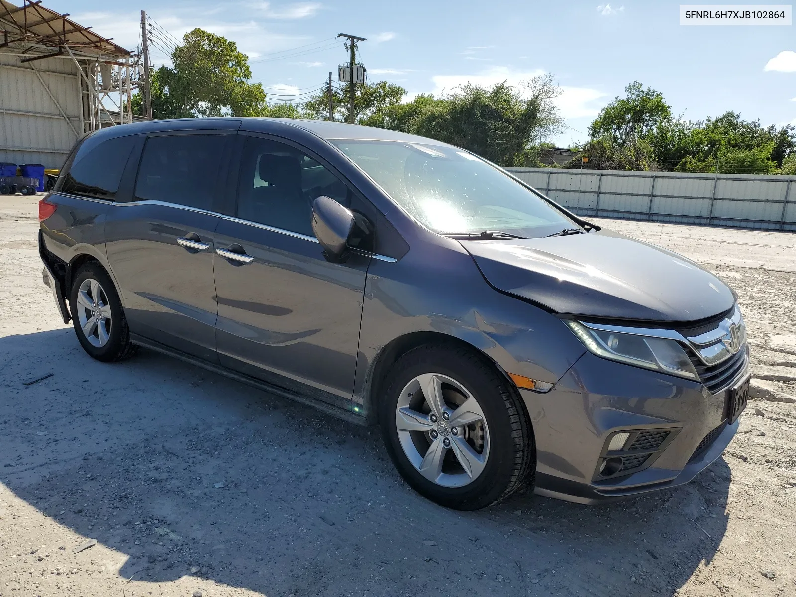 5FNRL6H7XJB102864 2018 Honda Odyssey Exl