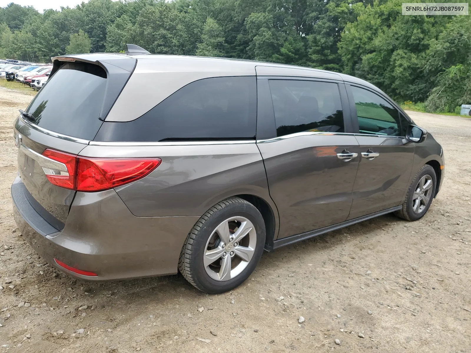 2018 Honda Odyssey Exl VIN: 5FNRL6H72JB087597 Lot: 67708864