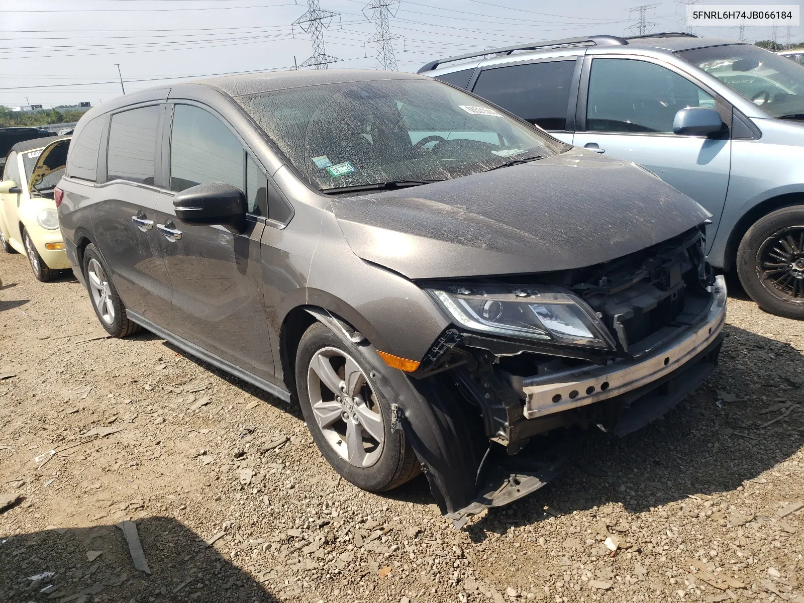 2018 Honda Odyssey Exl VIN: 5FNRL6H74JB066184 Lot: 68531514