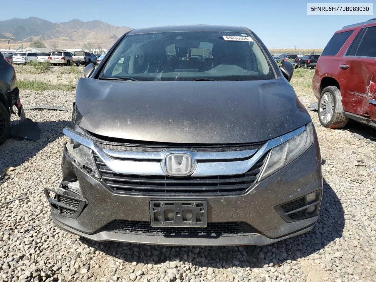 2018 Honda Odyssey Exl VIN: 5FNRL6H77JB083030 Lot: 69036204