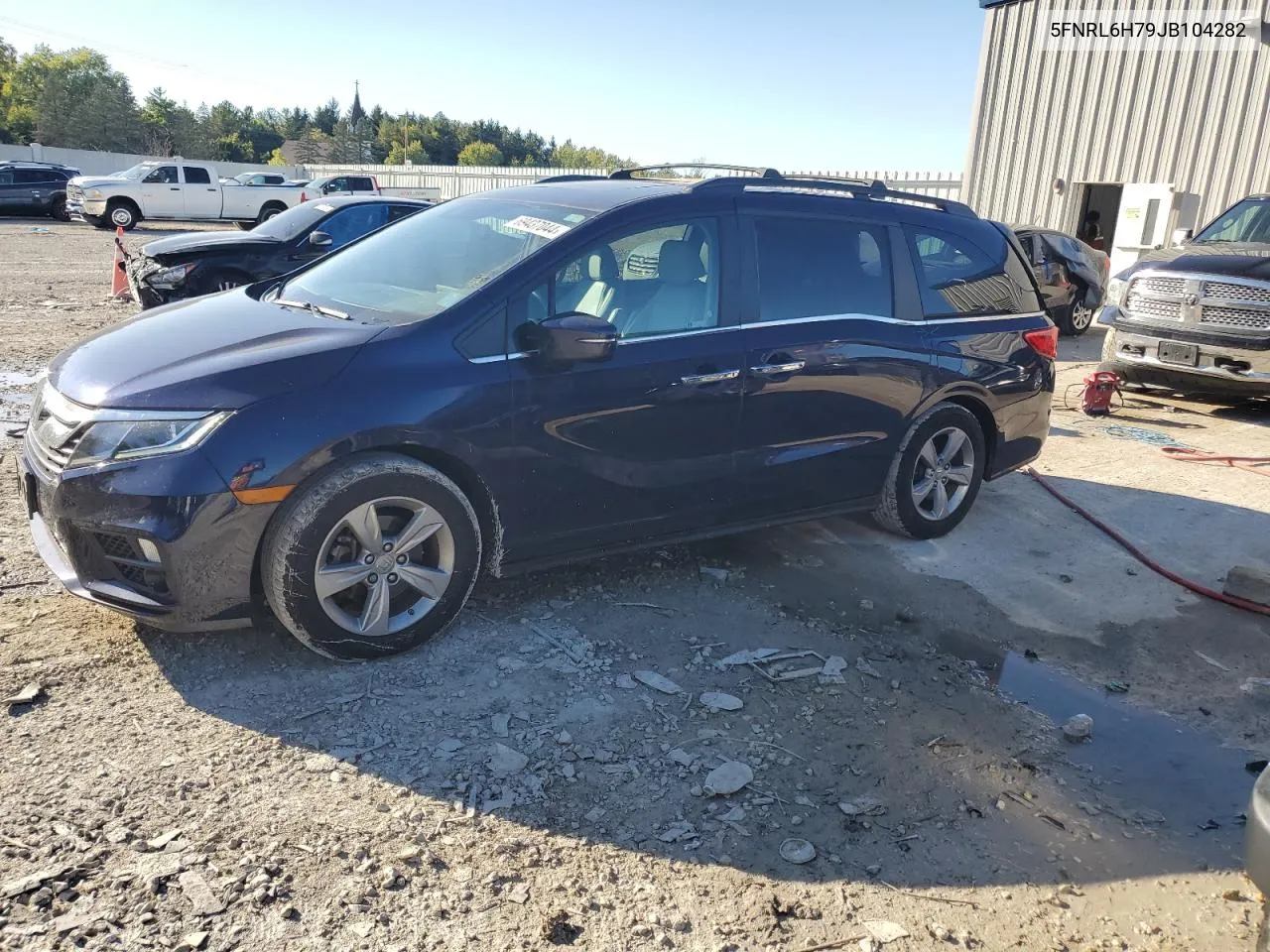 2018 Honda Odyssey Exl VIN: 5FNRL6H79JB104282 Lot: 69437044