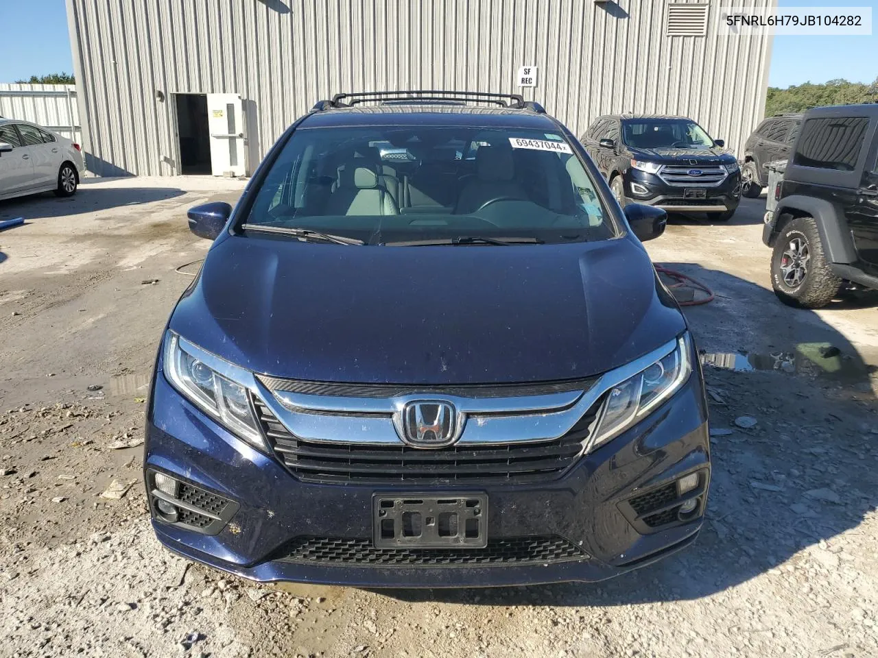 2018 Honda Odyssey Exl VIN: 5FNRL6H79JB104282 Lot: 69437044