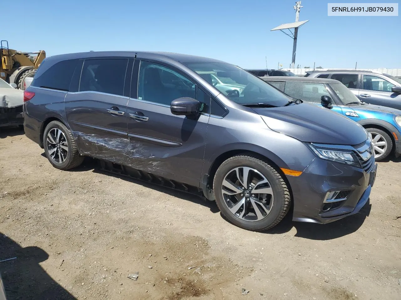 2018 Honda Odyssey Elite VIN: 5FNRL6H91JB079430 Lot: 70036214