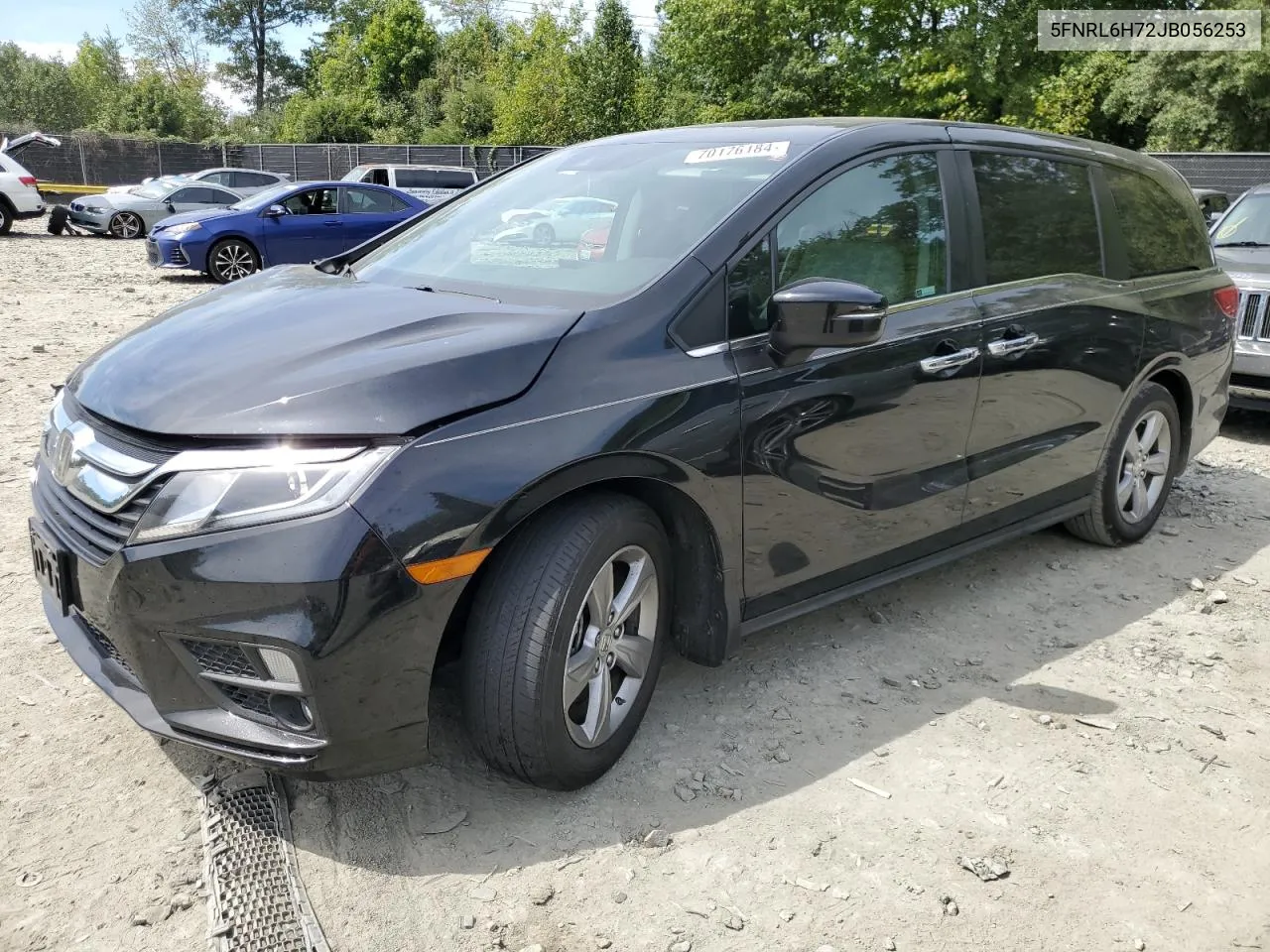 2018 Honda Odyssey Exl VIN: 5FNRL6H72JB056253 Lot: 70176184