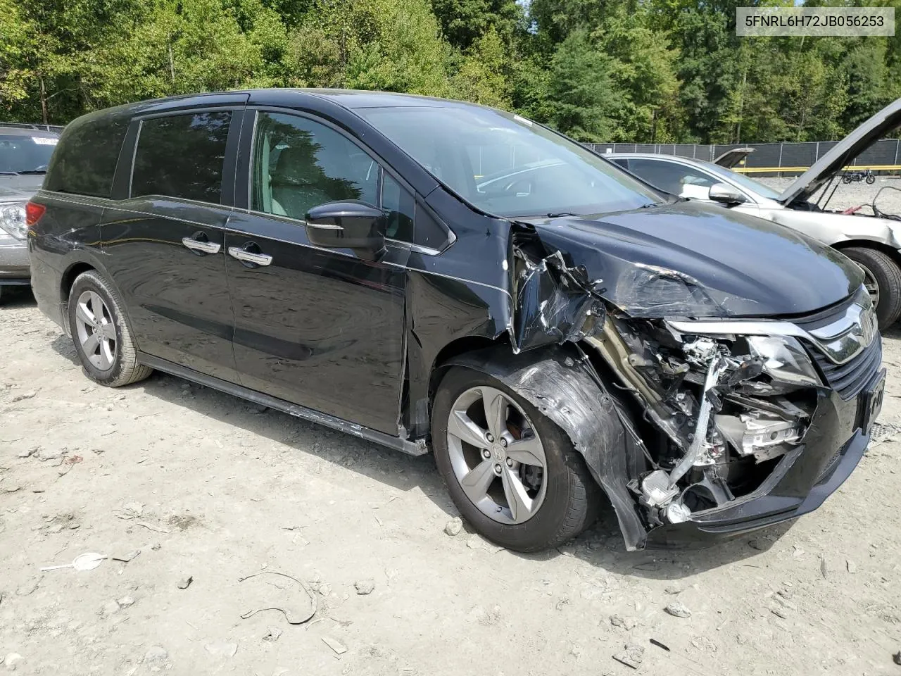 2018 Honda Odyssey Exl VIN: 5FNRL6H72JB056253 Lot: 70176184