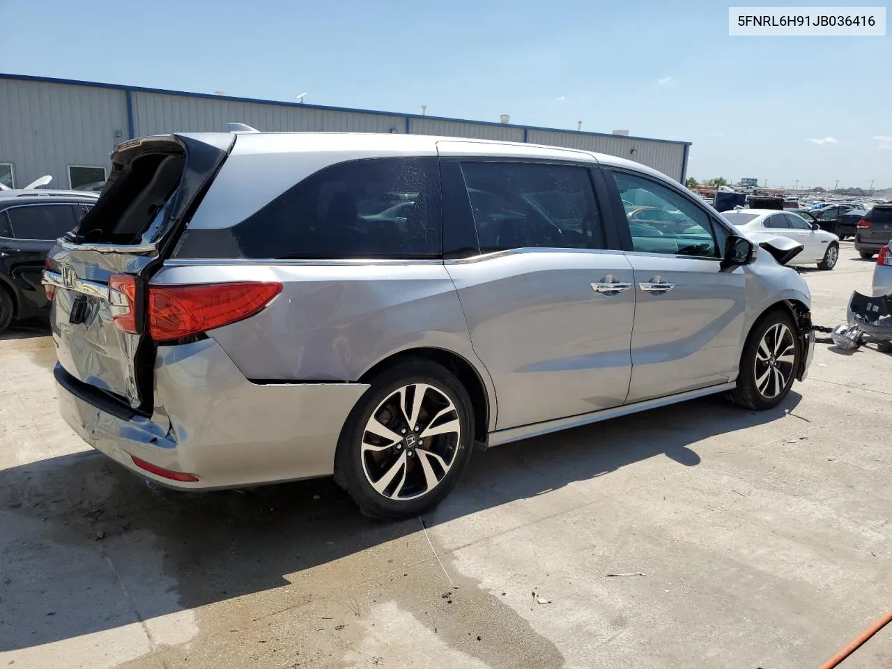 2018 Honda Odyssey Elite VIN: 5FNRL6H91JB036416 Lot: 70515424