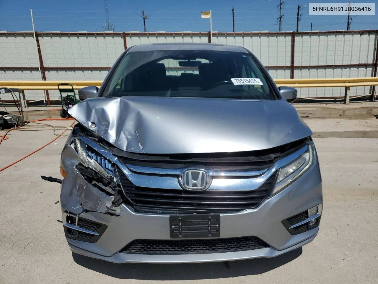 5FNRL6H91JB036416 2018 Honda Odyssey Elite