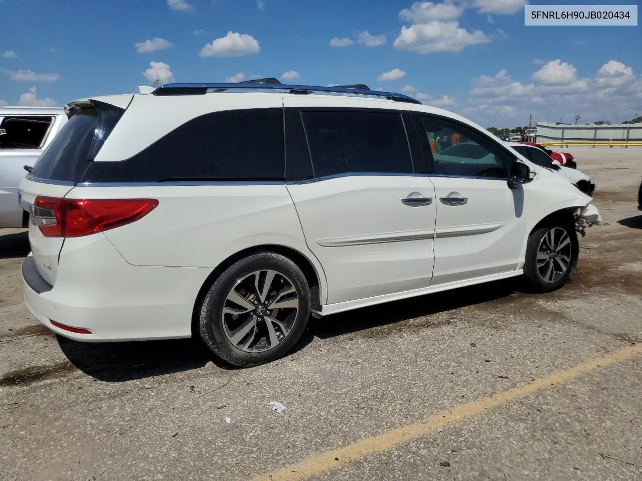 2018 Honda Odyssey Elite VIN: 5FNRL6H90JB020434 Lot: 70524844