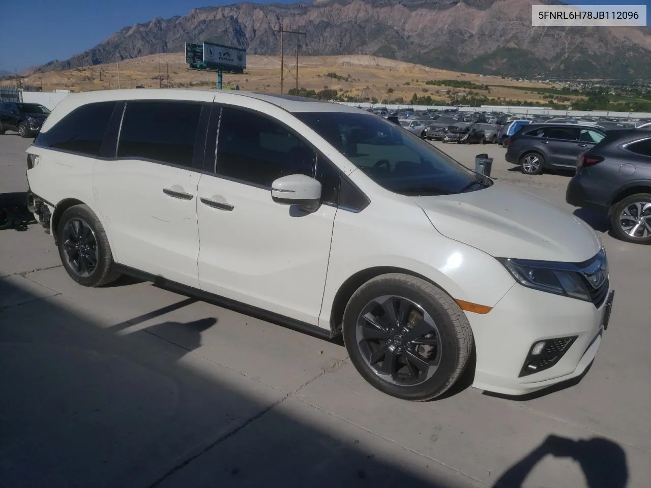 2018 Honda Odyssey Exl VIN: 5FNRL6H78JB112096 Lot: 70983574