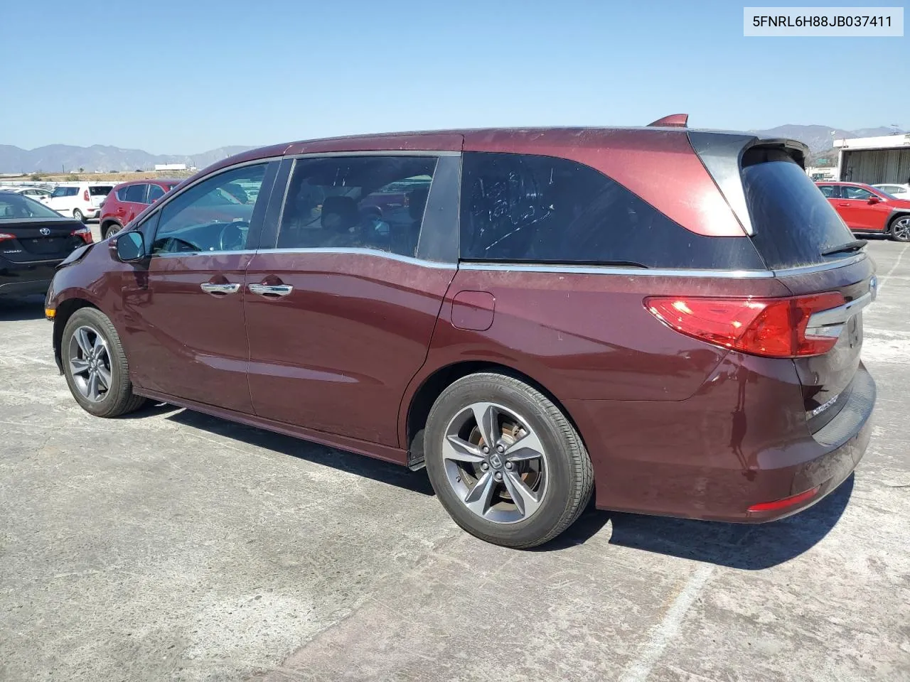 2018 Honda Odyssey Touring VIN: 5FNRL6H88JB037411 Lot: 72481044