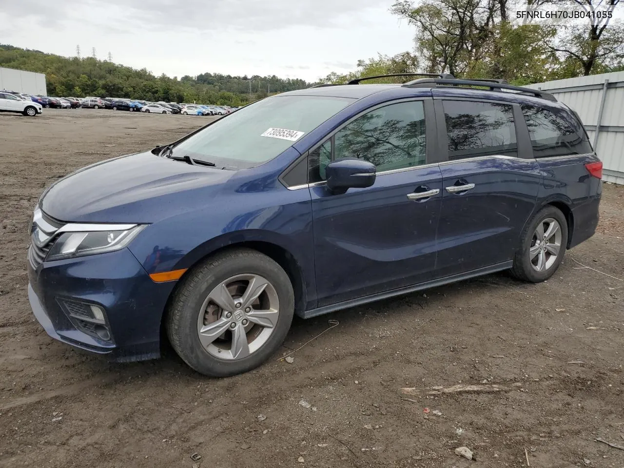 2018 Honda Odyssey Exl VIN: 5FNRL6H70JB041055 Lot: 73095394