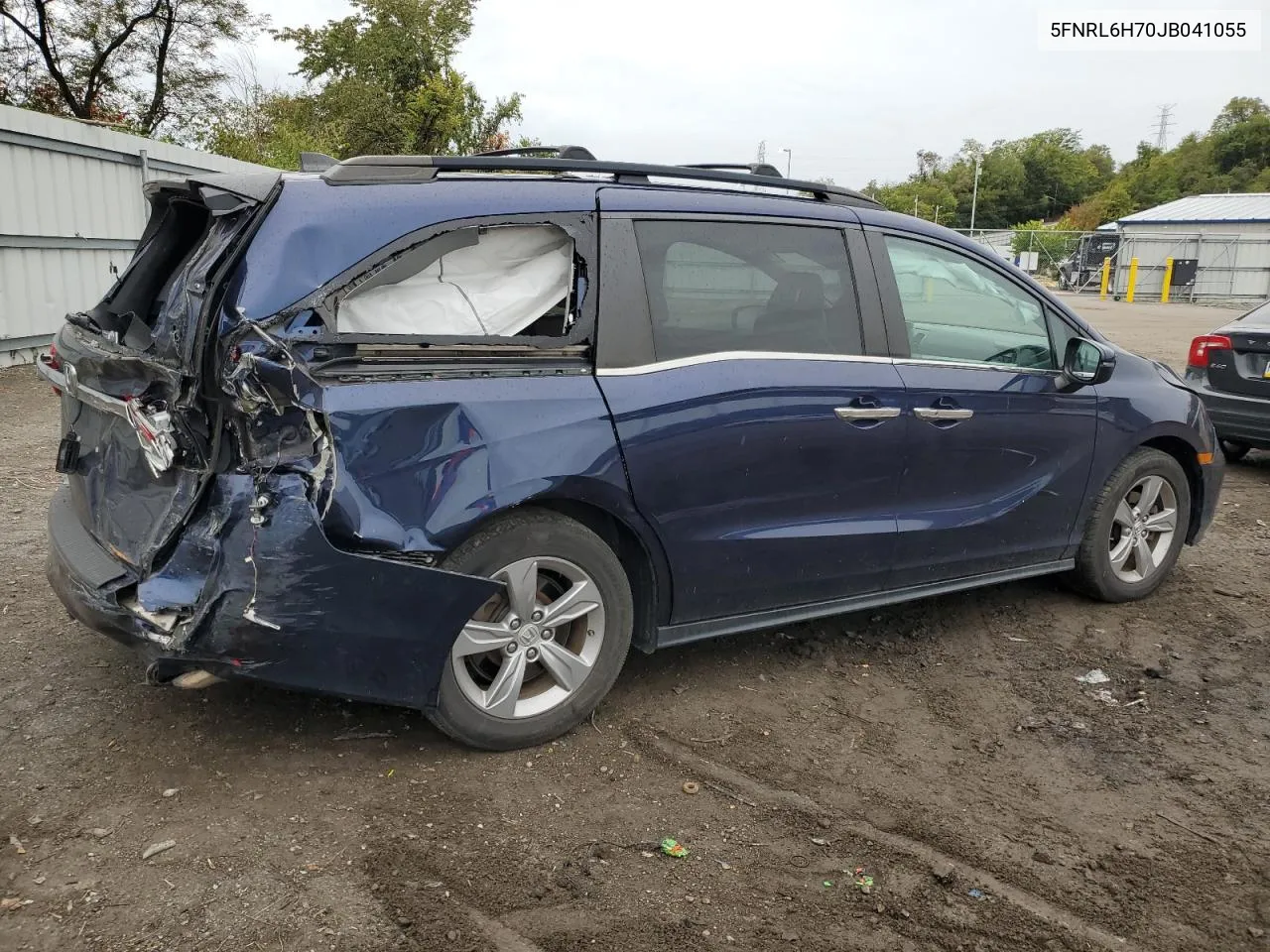 2018 Honda Odyssey Exl VIN: 5FNRL6H70JB041055 Lot: 73095394