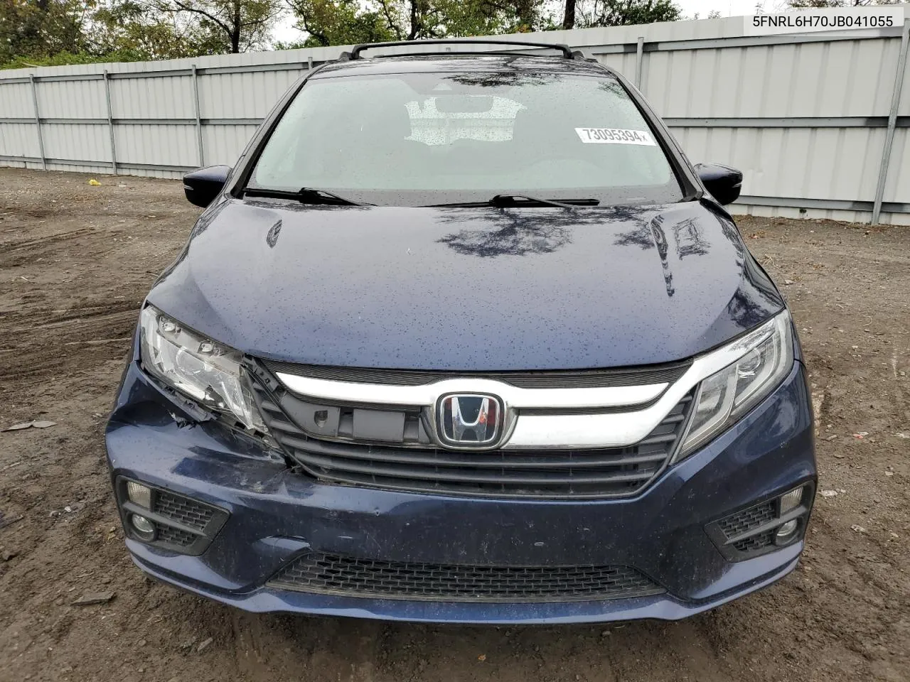 2018 Honda Odyssey Exl VIN: 5FNRL6H70JB041055 Lot: 73095394