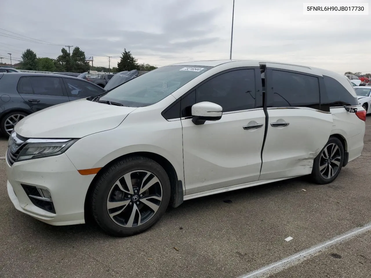 2018 Honda Odyssey Elite VIN: 5FNRL6H90JB017730 Lot: 73216544