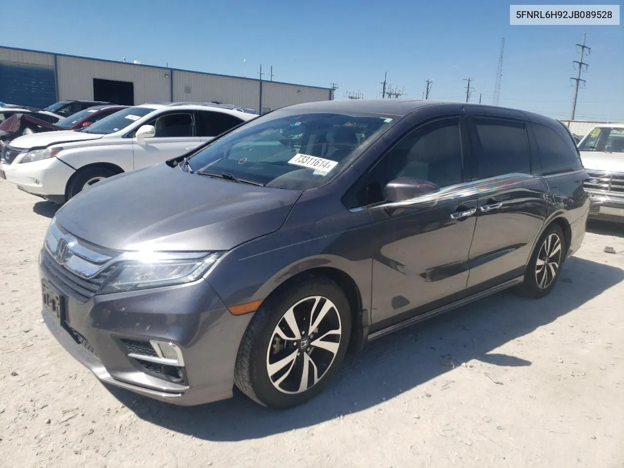 2018 Honda Odyssey Elite VIN: 5FNRL6H92JB089528 Lot: 73311614