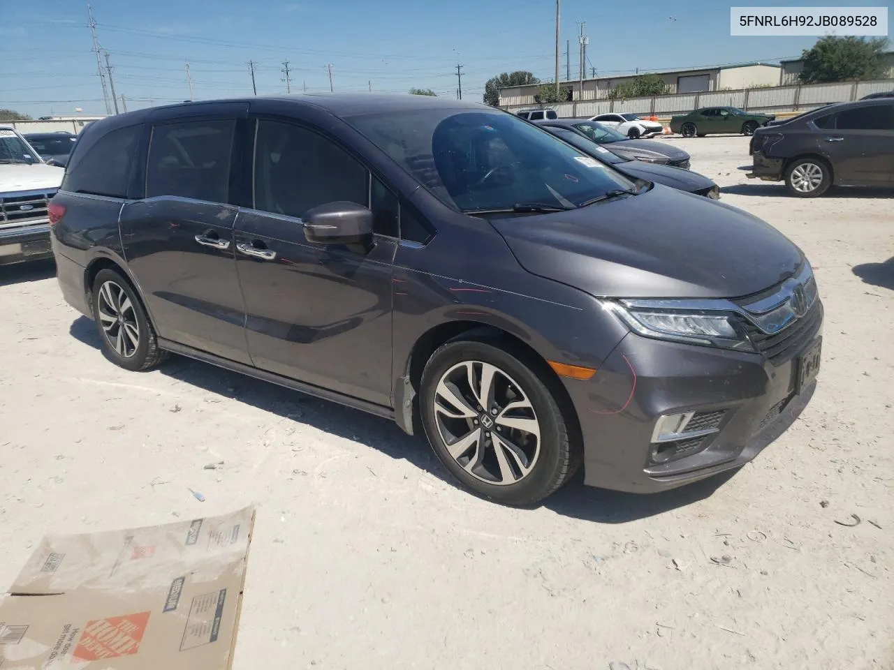 2018 Honda Odyssey Elite VIN: 5FNRL6H92JB089528 Lot: 73311614