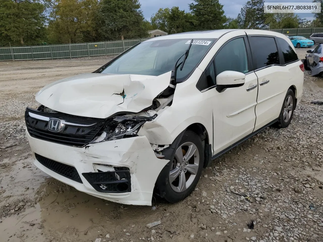 2018 Honda Odyssey Exl VIN: 5FNRL6H77JB083819 Lot: 73351224