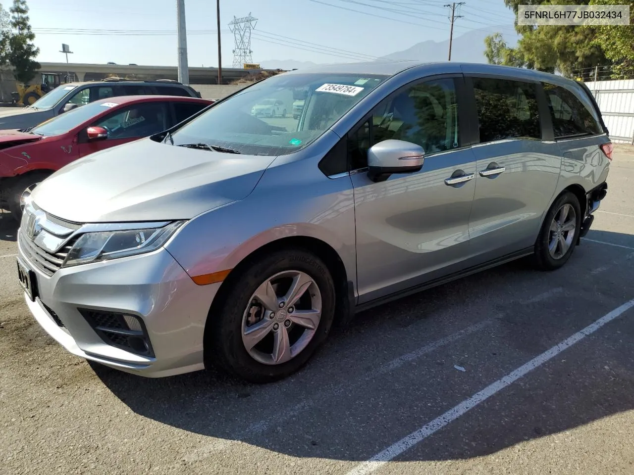 2018 Honda Odyssey Exl VIN: 5FNRL6H77JB032434 Lot: 73549784