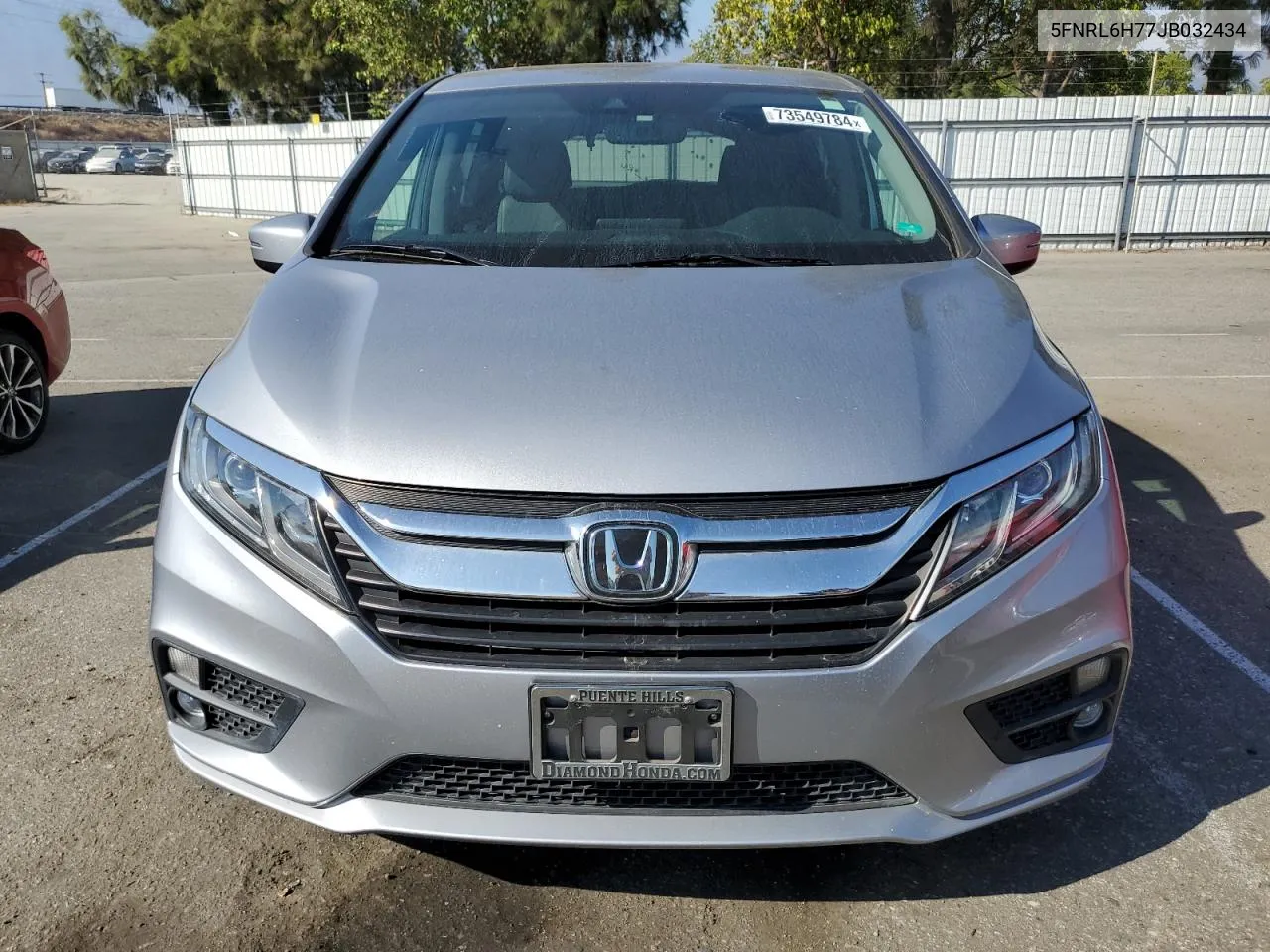 5FNRL6H77JB032434 2018 Honda Odyssey Exl