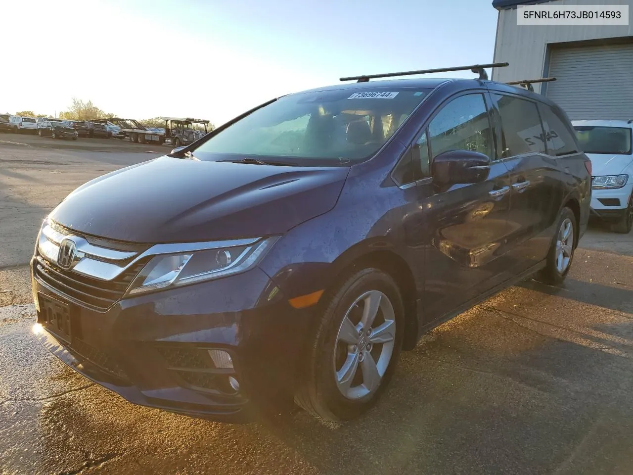 2018 Honda Odyssey Exl VIN: 5FNRL6H73JB014593 Lot: 73696744