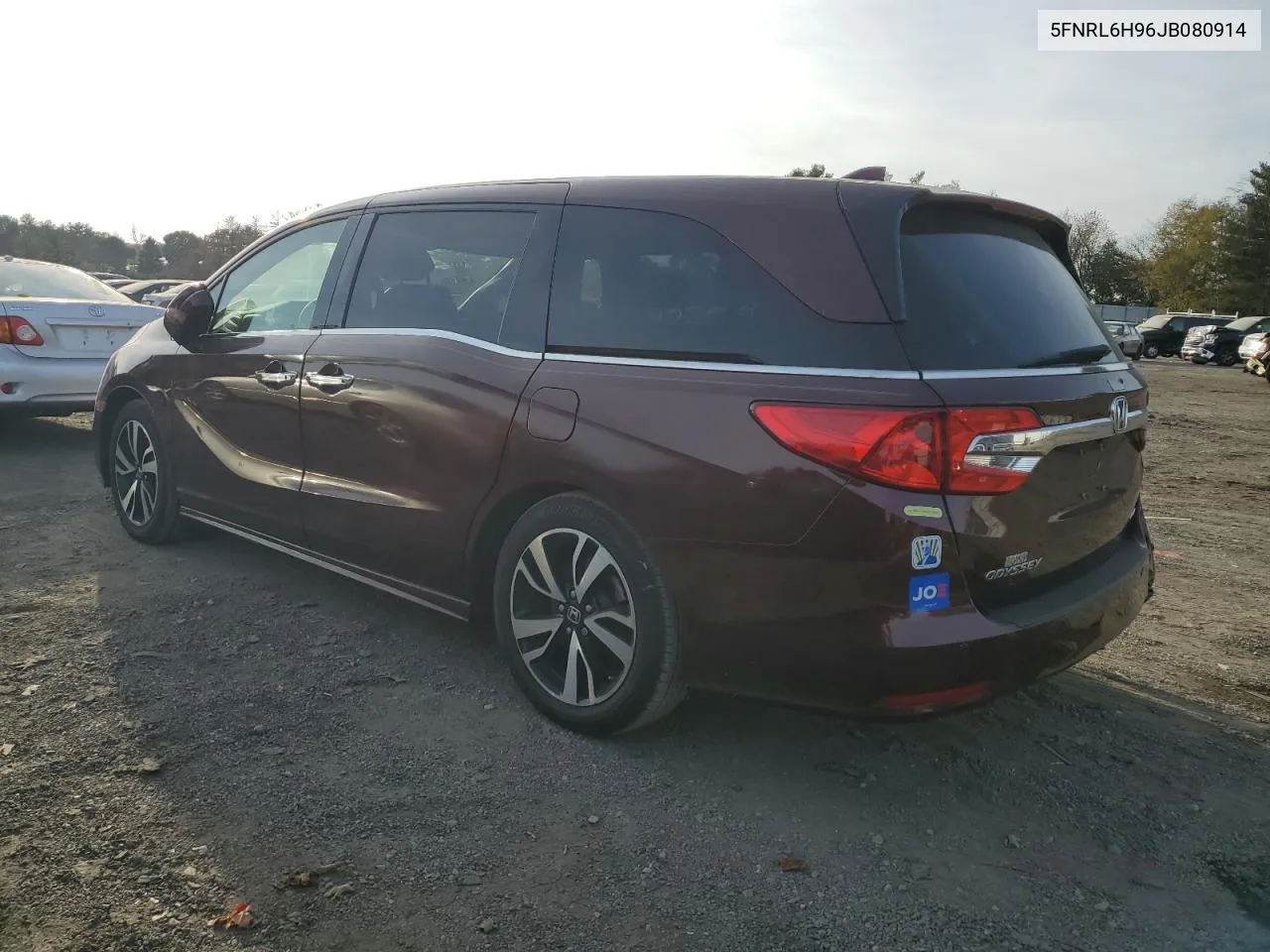 2018 Honda Odyssey Elite VIN: 5FNRL6H96JB080914 Lot: 73933744