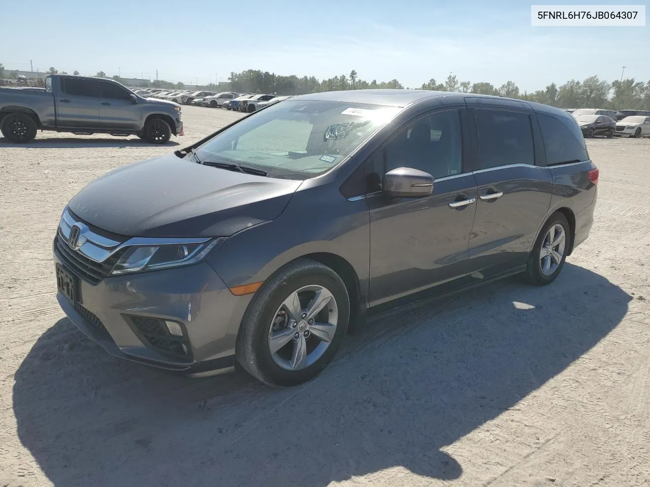 2018 Honda Odyssey Exl VIN: 5FNRL6H76JB064307 Lot: 74948894