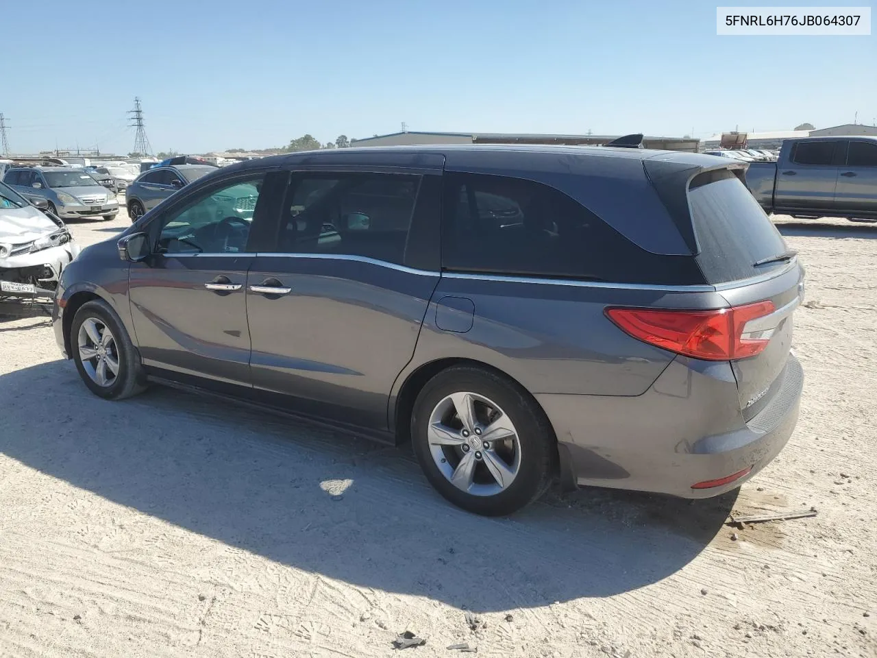 2018 Honda Odyssey Exl VIN: 5FNRL6H76JB064307 Lot: 74948894