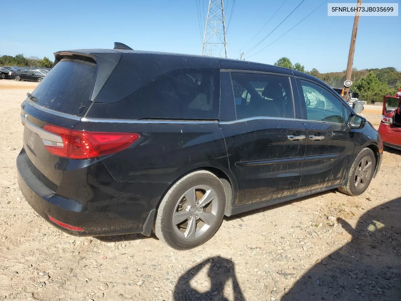 2018 Honda Odyssey Exl VIN: 5FNRL6H73JB035699 Lot: 75702784