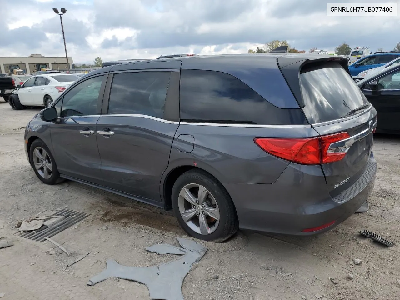 2018 Honda Odyssey Exl VIN: 5FNRL6H77JB077406 Lot: 75905984